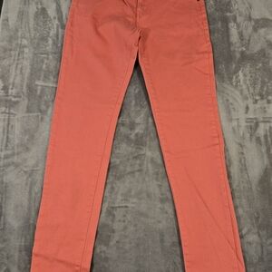 Wemons Imperial Premium Size 9 Coral Orange Skinny Jeans (021)